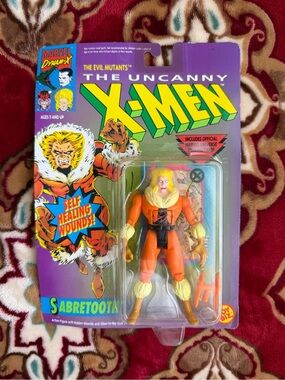 1992 Toy Biz Uncanny X-Men Sabertooth Evil Mutants MOC Sealed Action Figure